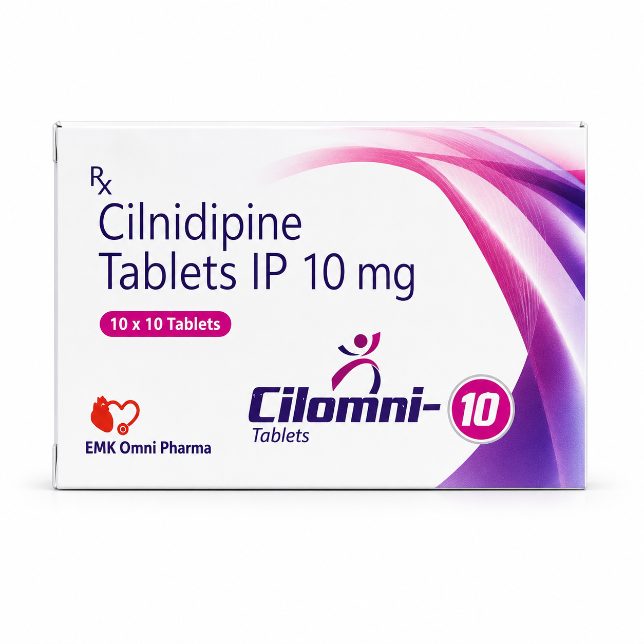 Cilomni-10 — Cilnidipine IP 10 mg, along with approved excipients | Uses, Composition, Dosage & Storage | EMK Omni Pharma